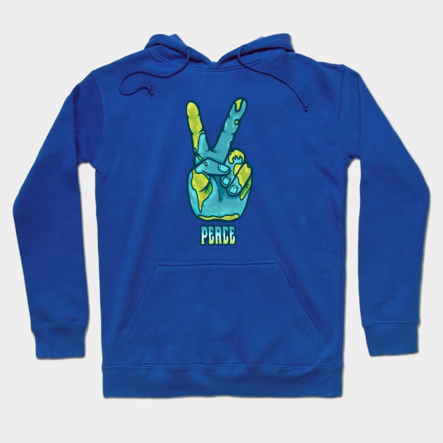 Peace on Earth Hoodie by Jitterfly